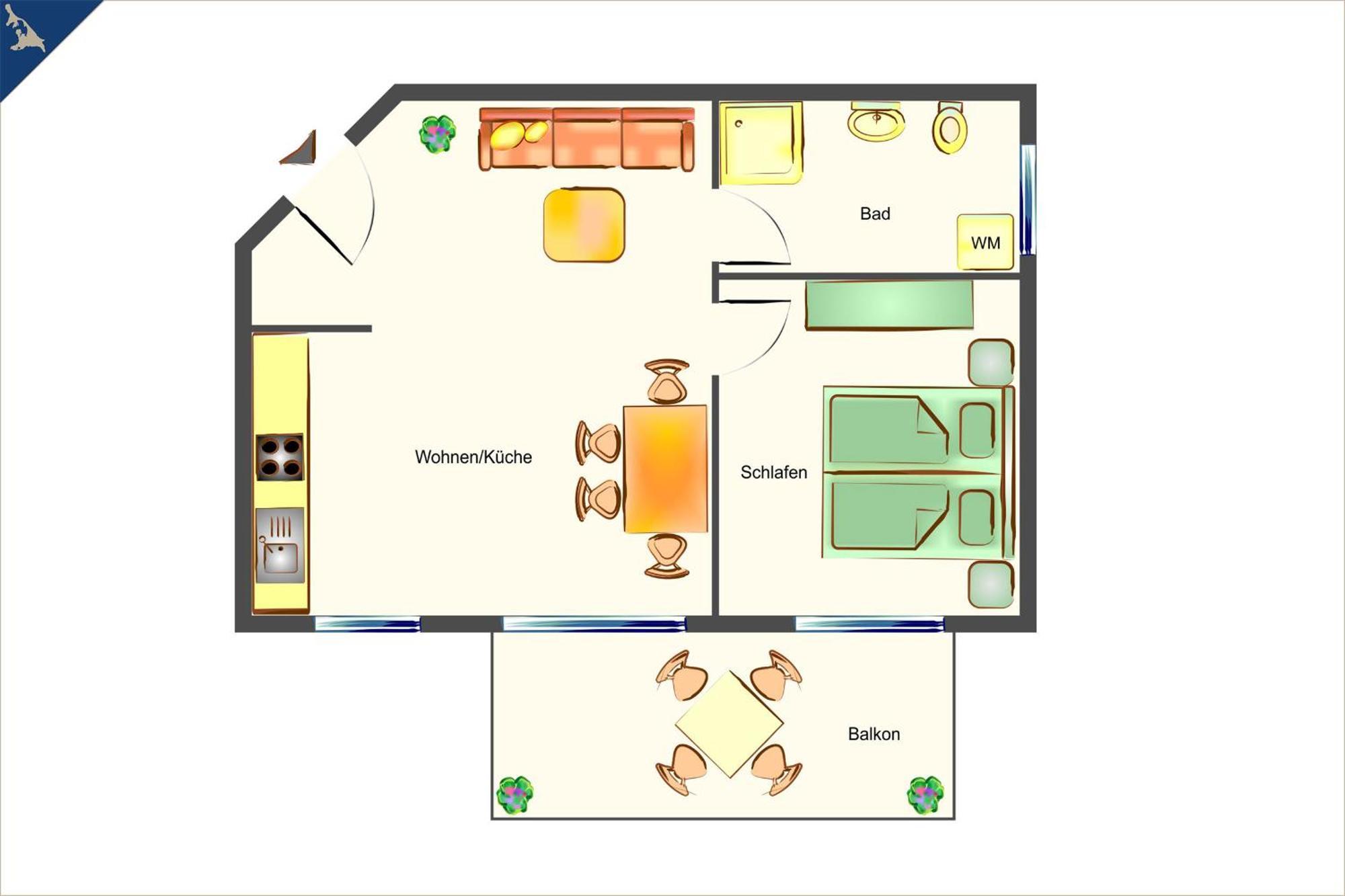 Ueckeritz Ferienwohnung Sonnenblick Dış mekan fotoğraf